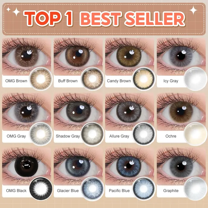 TOP 1 des ventes MAGISTER Lentilles de contact colorées Marron Buff