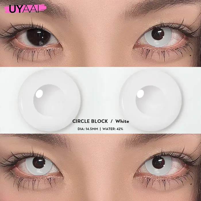 UYAAI 1 paire yeux de chat lentilles folles