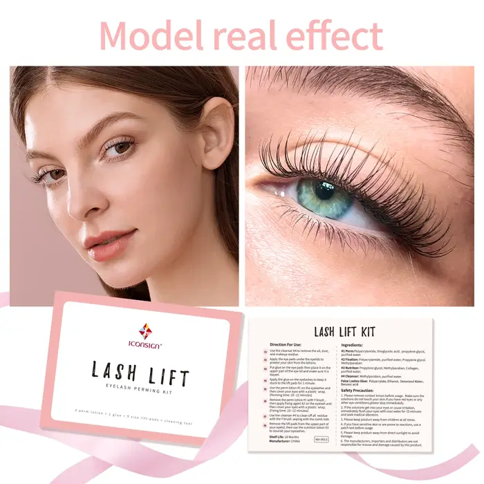 ICONSIGN Kit de levage de cils Lifiting rehausseur