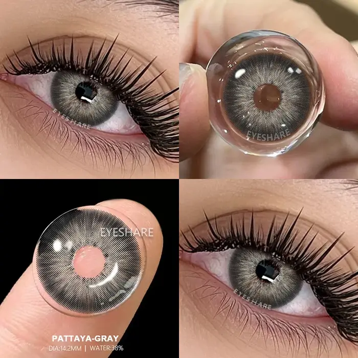 AMARA Lentilles de contact de couleur marron Look naturel