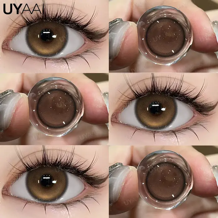 UYAAI nouvelles lentilles de contact colorées pour les yeux élèves de couleur verte Contacts oculair
