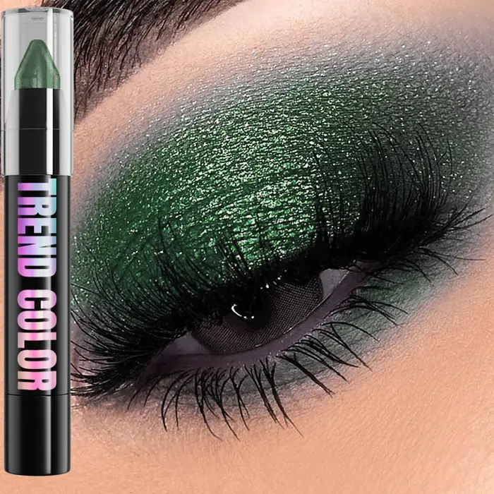 24 couleurs nacré paillettes fard à paupières Eyeliner crayon imperméable mat nu ombre