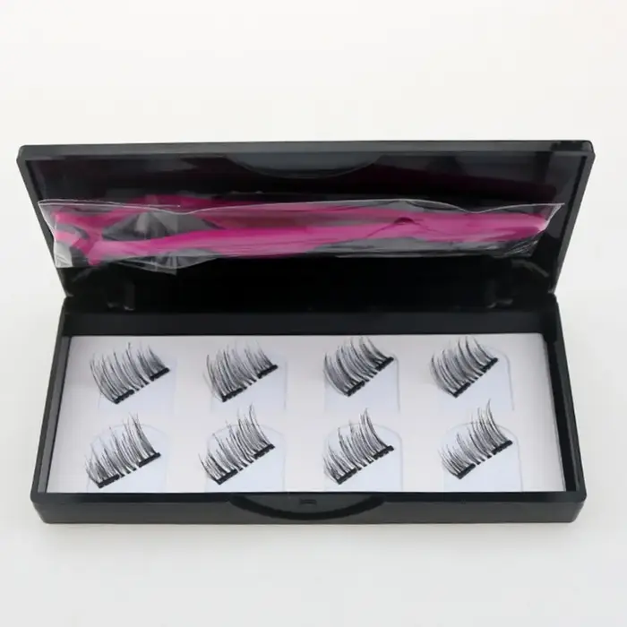 8 pièces aimant naturel faux cils magnétique longs