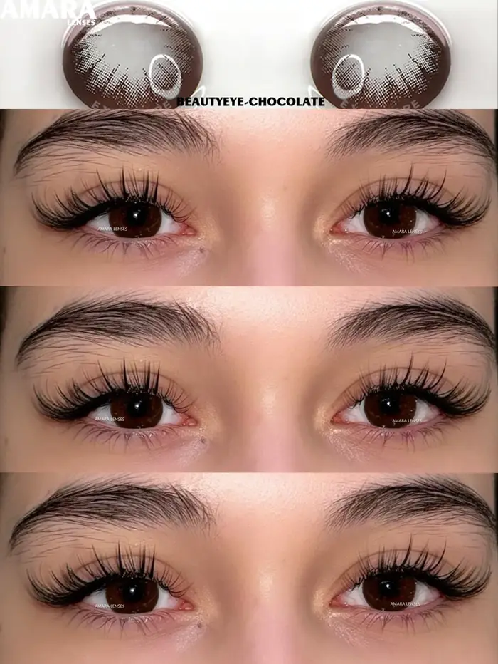 Lentilles de Contact Noires Colorées pour les Yeux