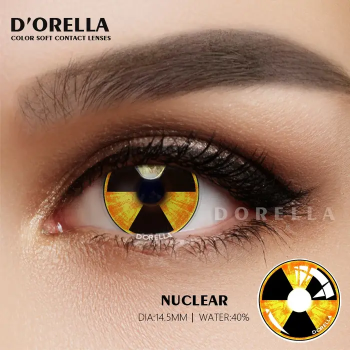 D'ORELLA 1 paire de lentilles de contact colorées pour les yeux lentilles colorées annuelles lentill