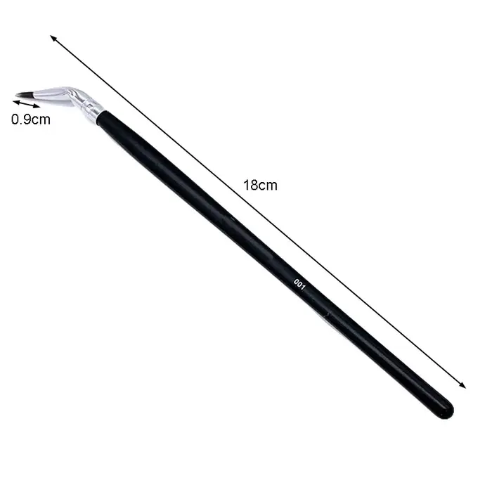 Pinceau coudé de précision pour eyeliner et fard à barrage, pinceaux de maquillage, outil cosmétique, 1 pièce