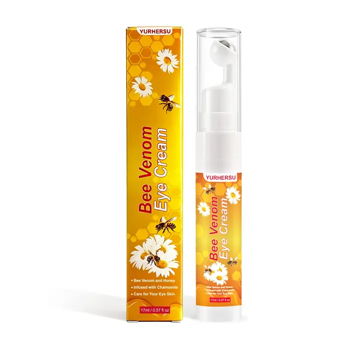 Bâton de crème pour les yeux au venin d'abeille, élimine les cernes, les poches sous les yeux, acide
