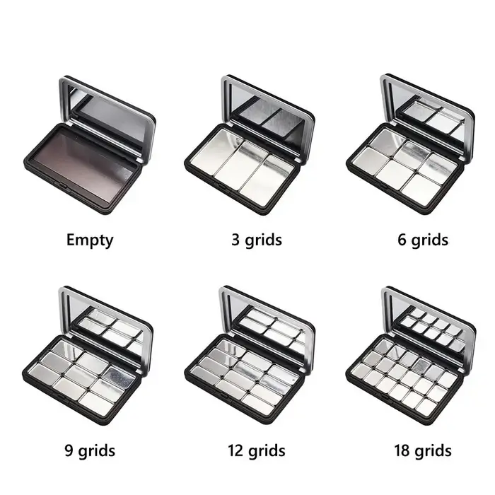 Palette de fards à paupières multi-grilles DIY vide