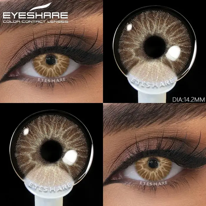 EYESHARE 1 paire de lentilles de Contact colorées pour les yeux lentilles pour les yeux bleu naturel
