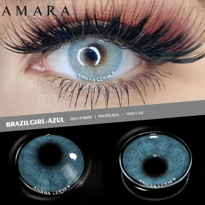 AMARA 1 paire de lentilles de Contact de couleur pour les yeux