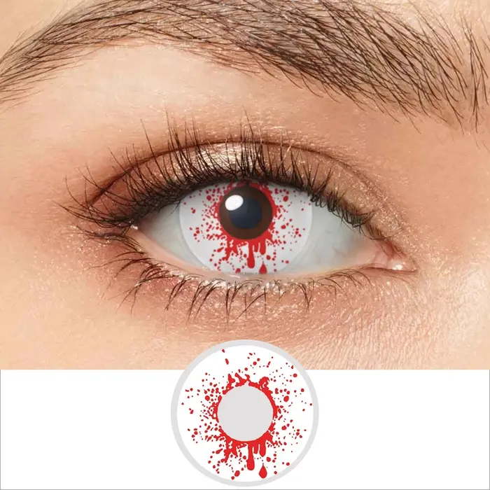 Pseyeche 14MM Sharingan Rinnegan Halloween lentilles de Contact Sclera