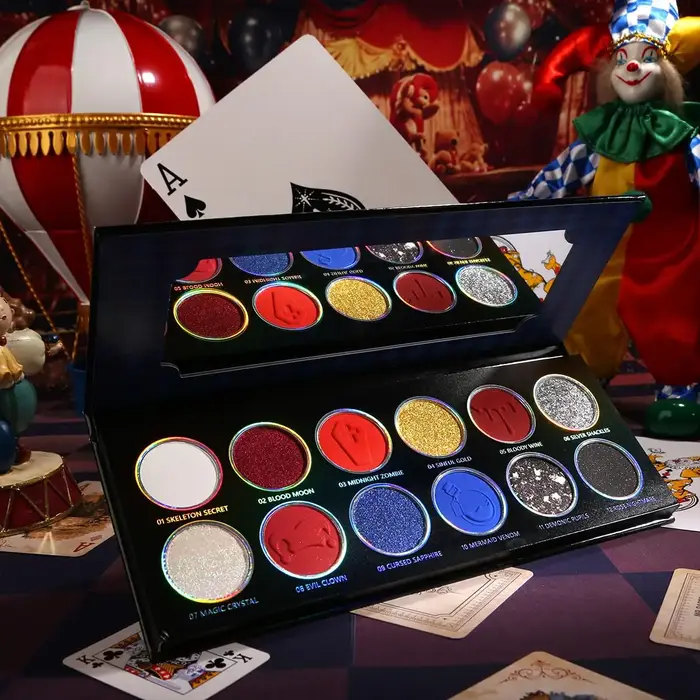 Palette de fards à paupières DE'LANCI 12 couleurs