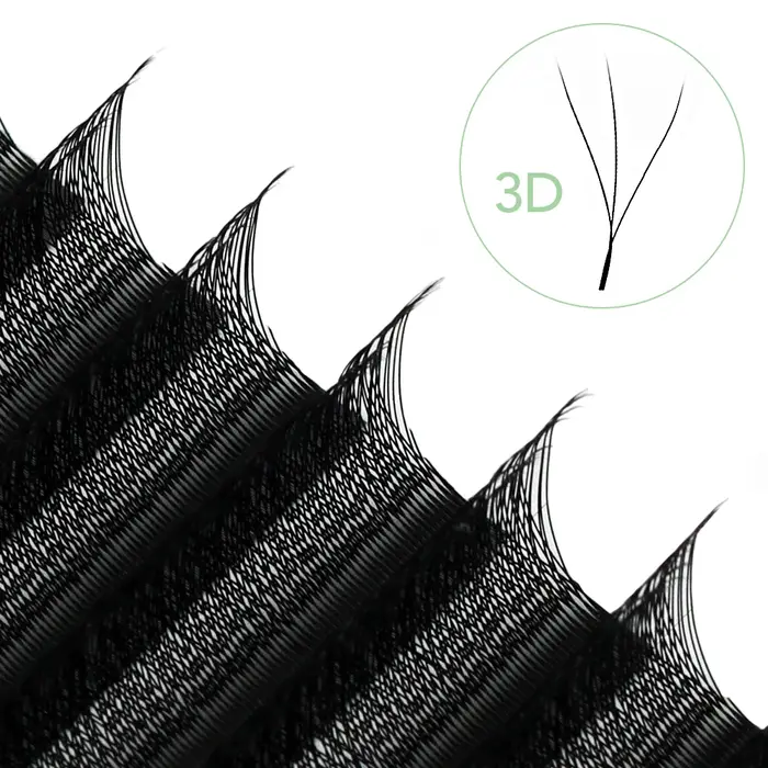 NATUHANA Extensions de cils en forme de W 4D 5D Volume ventilateurs de Volume préfabriqués cils en f