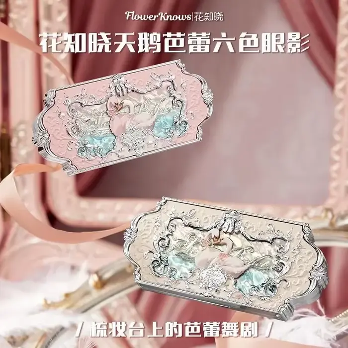 Flower Knows – Palette de fards à paupières, fraise, Rococo, clair de lune, sirène, bijou, 5 couleur
