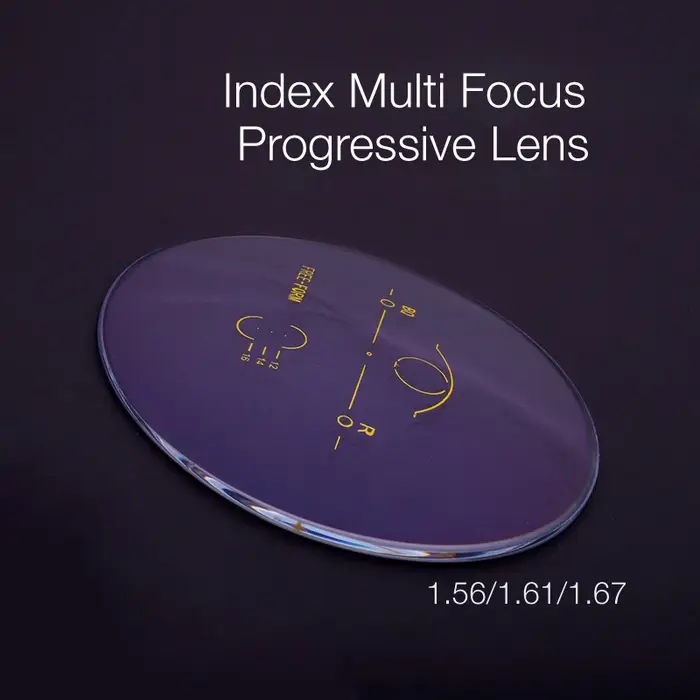 Lentilles progressives multifocales MUZZ 1.56/1.61/1.67 Index CR-39, verres de prescription pour myo