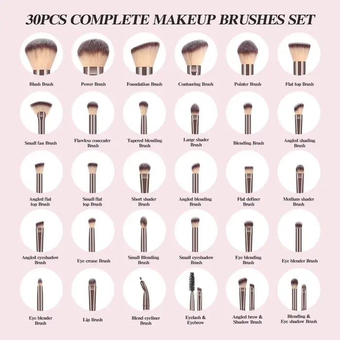 MAANGE-Ensemble d'éponges bouffantes avec sac, kit d'outils de maquillage, fond de teint, fard à bar