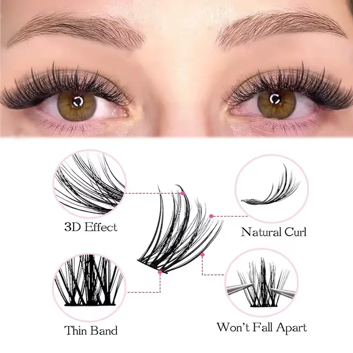 Faux cils autocollants