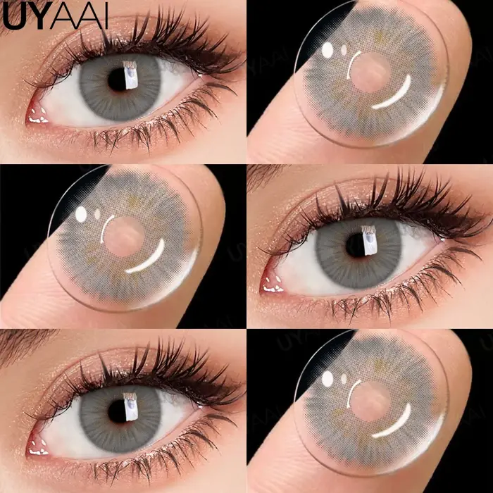 UYAAI lentilles de Contact nouveau maquillage élèves colorés cosmétiques marron naturel élève