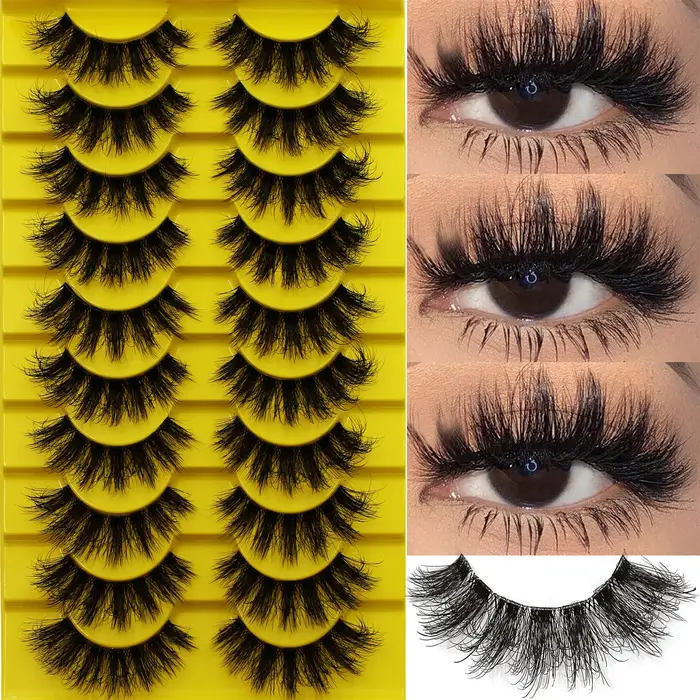 Faux cils moelleux russes