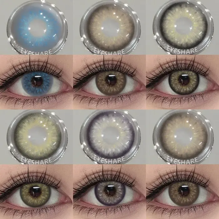 EYESHARE 1 paire beauté coloré élèves couleur naturelle lentilles de Contact pour les yeux lentille verte maquillage