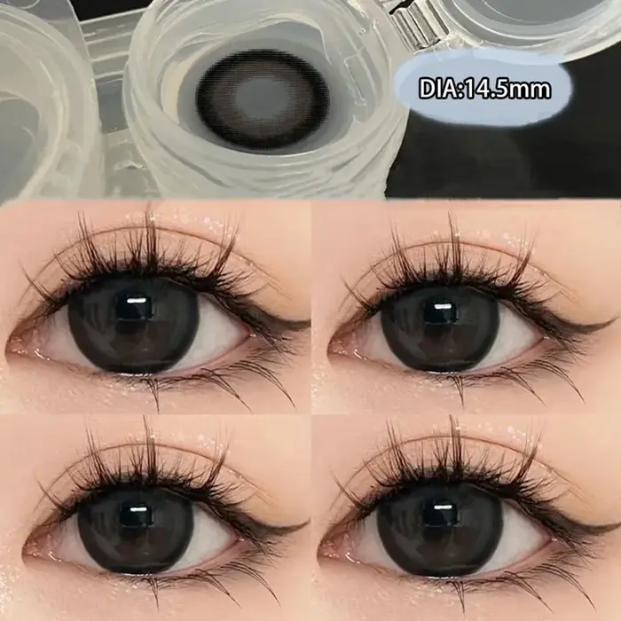 KSSEYE 2 pièces lentilles de contact yeux naturels myopie Prescription cercle