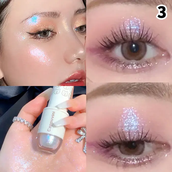 Boule de Bowling ours, fard à paupières liquide en forme de larme, maquillage pour les yeux couché, 