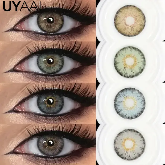 UYAAI Siri 1 paire d'élèves colorées pour les yeux de couleur marron