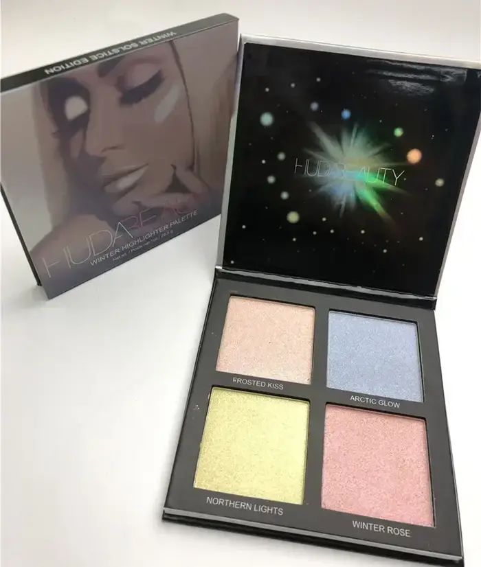Palette de fards à paupières, maquillage nu, paillettes fumées, Hudas, poudre d'ombre à paupières, n