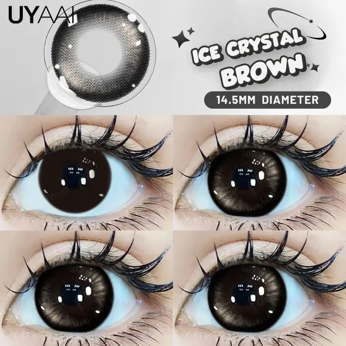 UYAAI lentilles noires à gros yeux