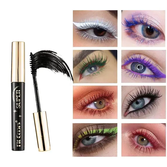 Mascara de couleur 14 boucles épaisses