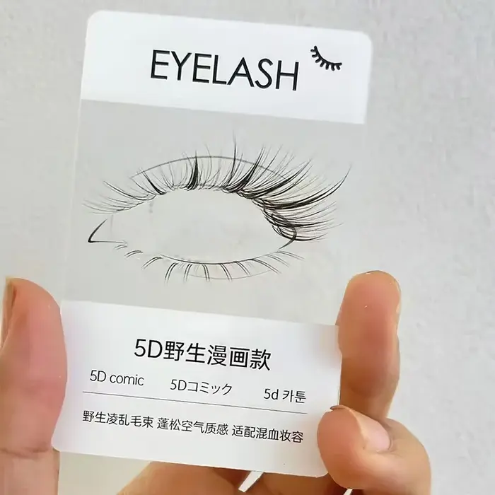 Kit de cartes d'essai de faux cils