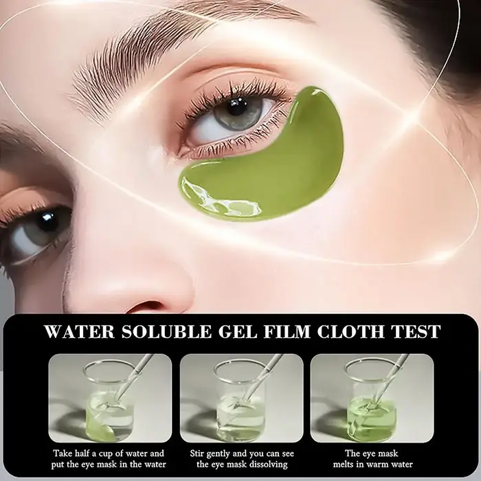 Masque pour les yeux à l'avocat, masque hydratant pour les yeux, réduit les cernes et les poches, patchs pour les yeux lissants et hydratants pour les soins quotidiens des yeux