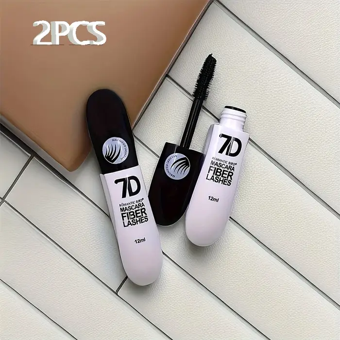 Mascara en fibres 9D noir, ultra allongeant et épaississant, brosse à mascara imperméable, effet fau