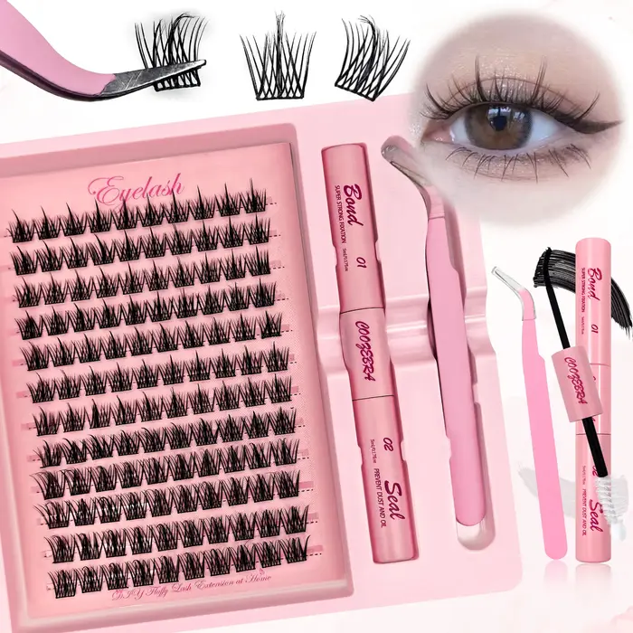 Ensemble de faux cils segmentés en 120 bouquets