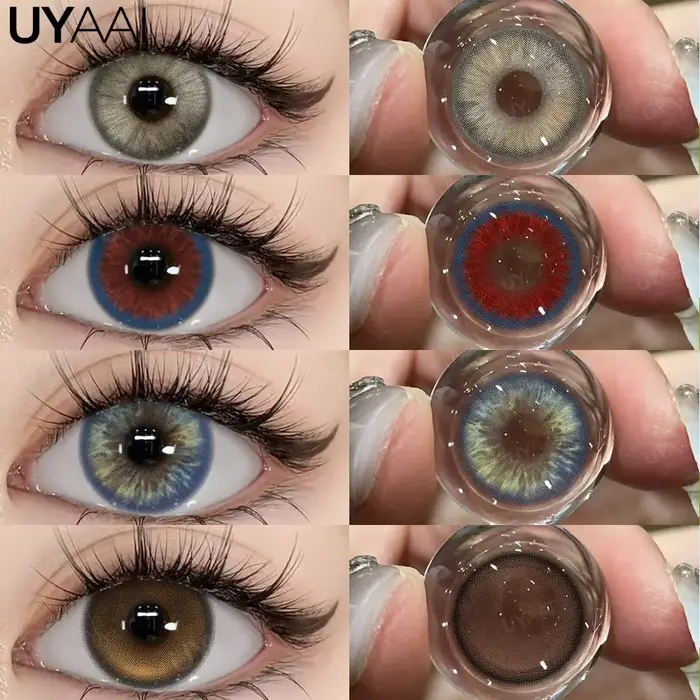 Lentilles de contact colorées UYAAI : bleues