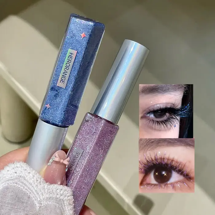 Mascara pour cils bleu diamant