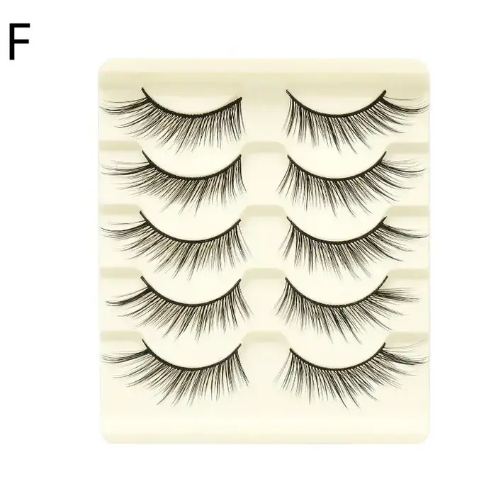 5 paires de faux cils Manga