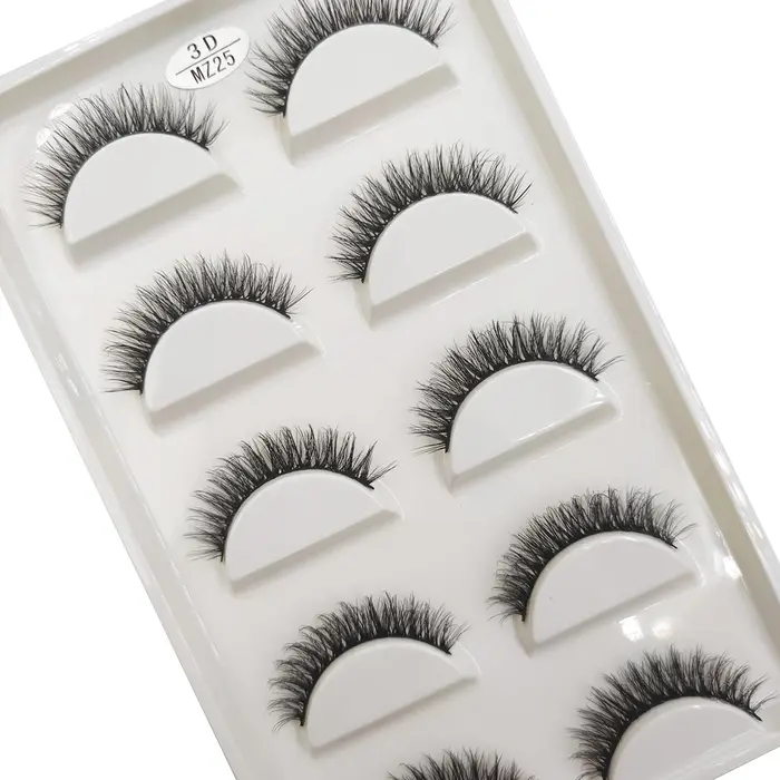 Nouveau 28 Style 5 paires naturel vison Faux Cils maquillage Extension
