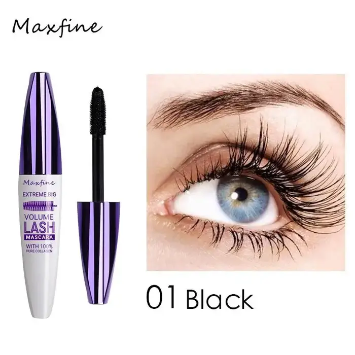 Mascara tridimensionnel 5d violet bleu blanc Base de Mascara multicolore longue durée sans taches lo