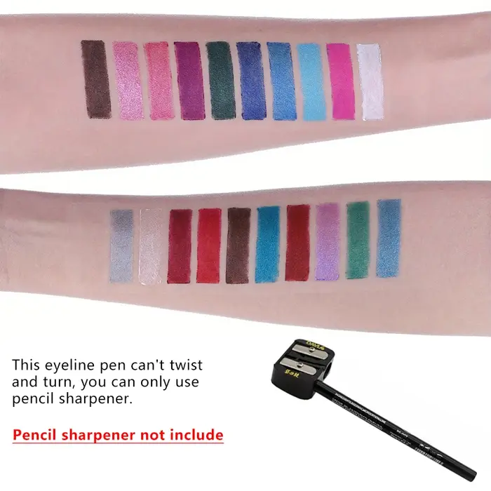 Crayon Eyeliner 17 couleurs, imperméable, longue durée, noir, marron, stylo Gel Eyeliner, fard à paupières multicolore, maquillage mat nacré