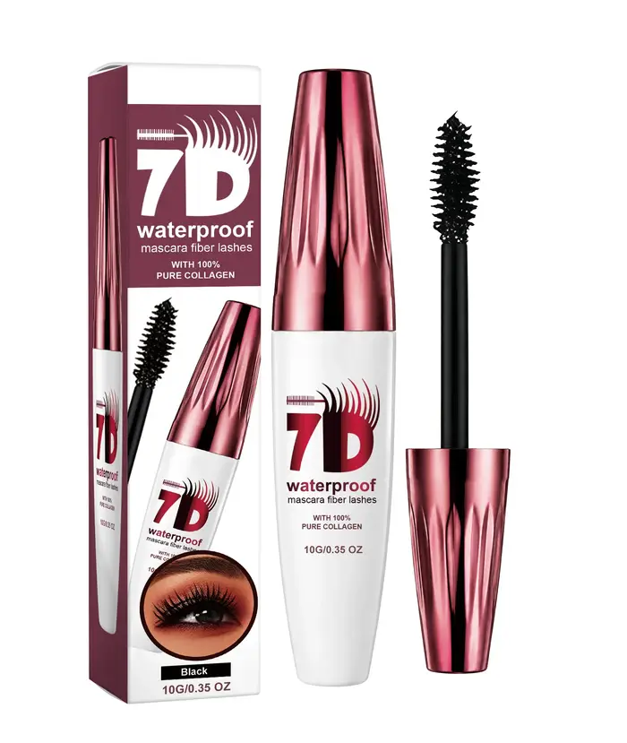 Mascara volumisant 7D, imperméable, naturel, doux, lisse, léger, longue durée, anti-bavures, maquill
