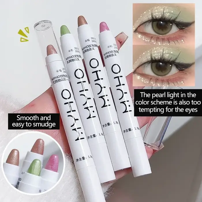 Crayon fard à paupières nacré blanc mat