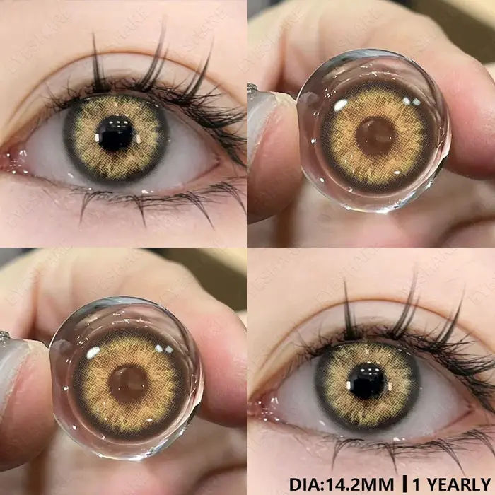 EYESHARE Lentilles de myopie Lentilles pour les yeux de couleur naturelle 1 paire de lentilles de co