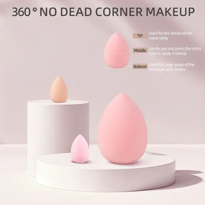 Ensemble de pinceaux de maquillage professionnels, avec accessoires pour la peau combinée, avec des