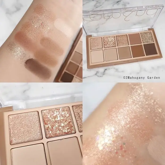 rom&nd BETTER THAN PALETTE, texture de poudre fine, pigmentation longue durée, maquillage de luxe, c