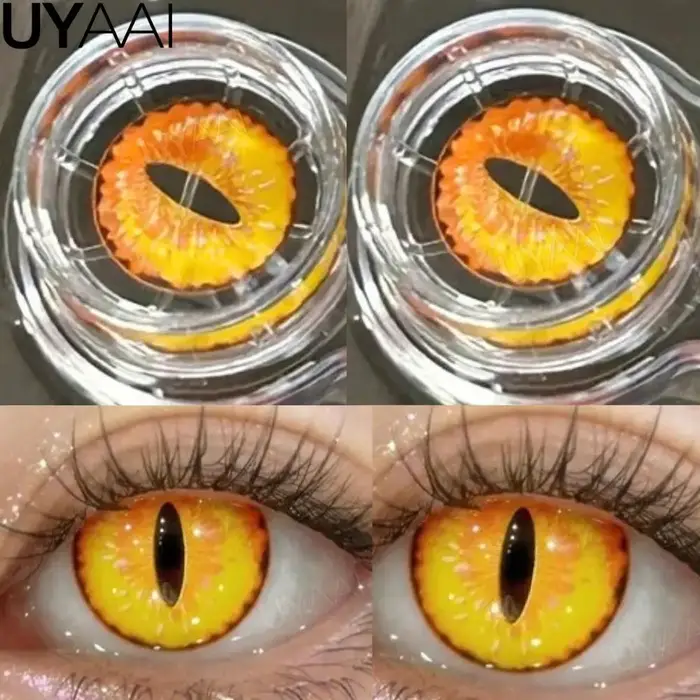 UYAAI Cosplay lentilles de contact colorées cosmétiques élèves colorés