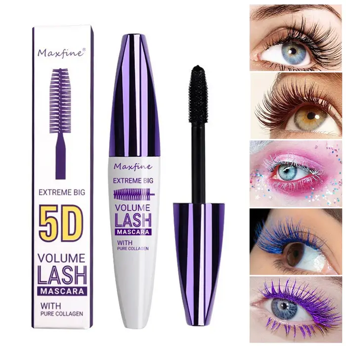 Mascara coloré volumisant et recourbant