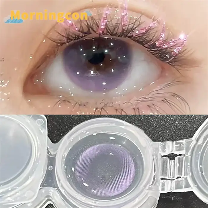 Lentilles de contact annuelles 234 Cherry Blossom Rain Natural Color pour les yeux