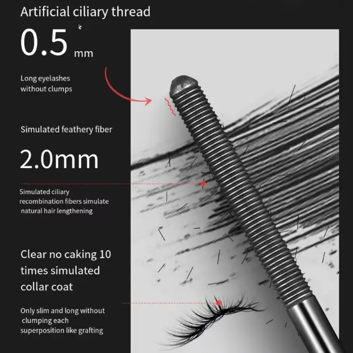 InjFiber-Apprêt à cils 3D noir naturel