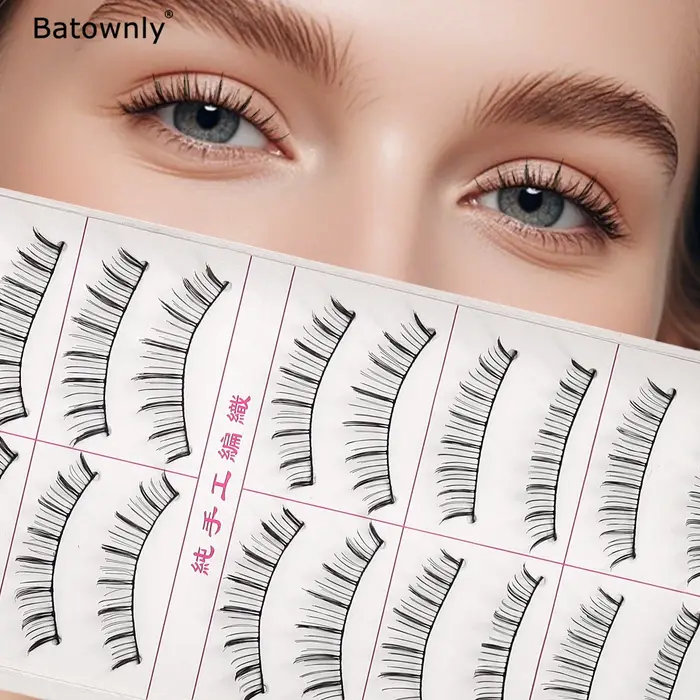 10 paires de faux cils naturels